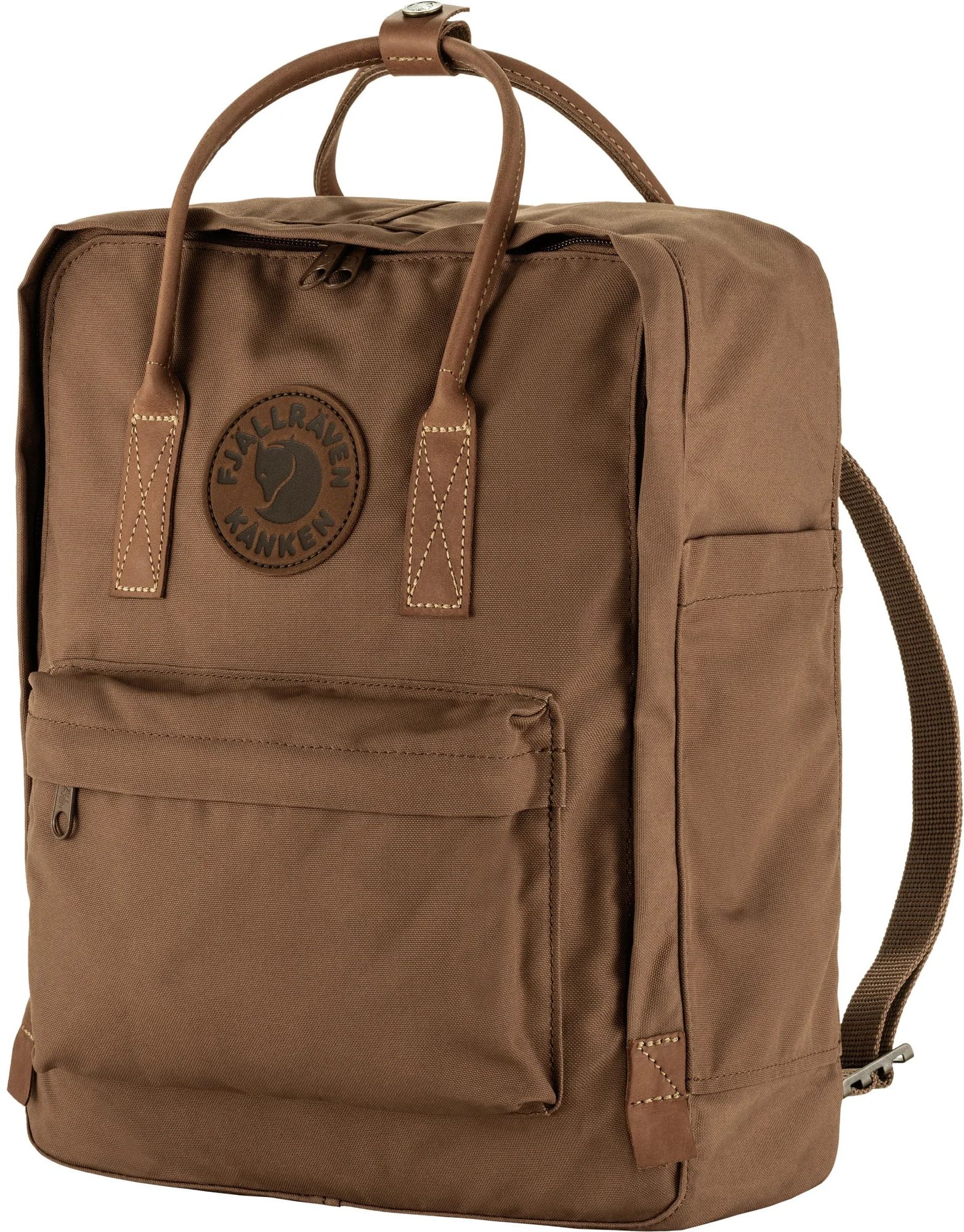 Ghiozdan Fjallraven Kanken No. 2 - Hazel Brown, cu mânere maro