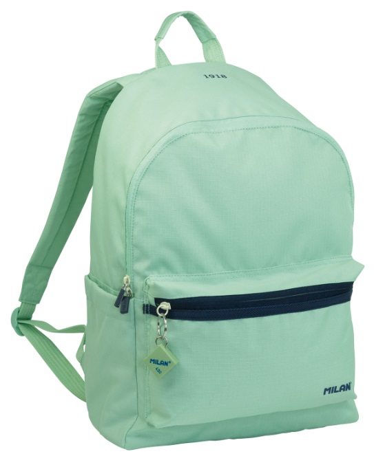 Ghiozdan Milan 1918 - 1 compartiment, verde, 22 l