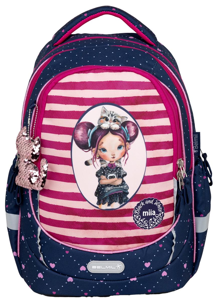 Rucsac cu fund rigid Belmil Miia - Violet, 2 compartimente