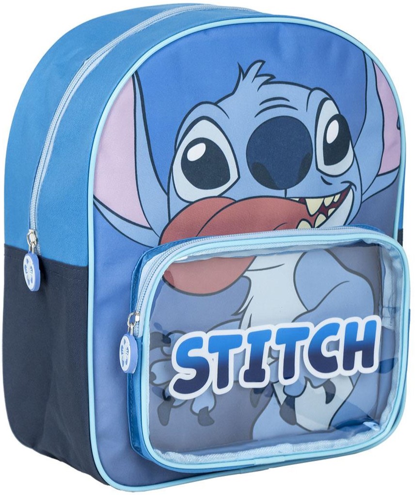 Ghiozdan de grădiniță Cerda Stitch - Cu buzunar transparent