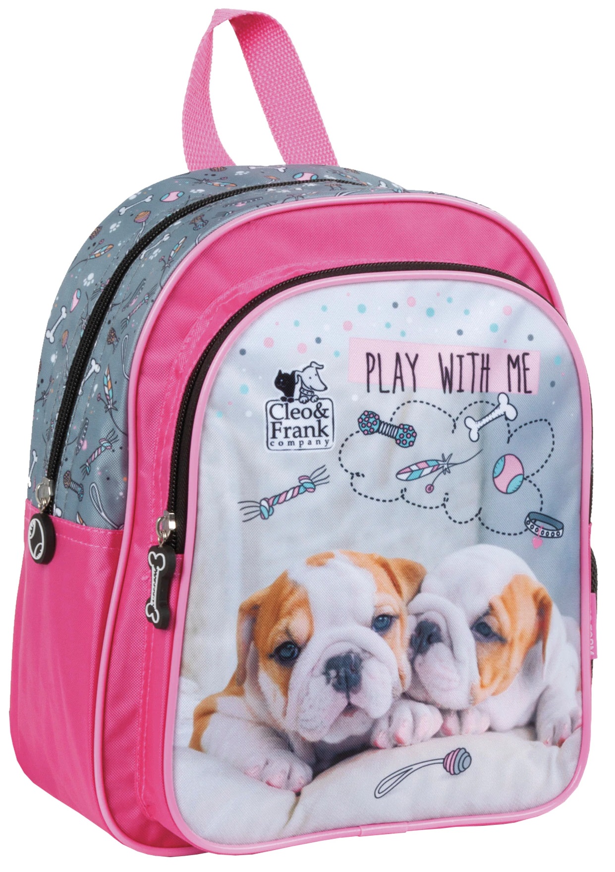 Ghiozdan pentru gradiniță Derform Cleo&Frank - Play With Me, cu 2 compartimente
