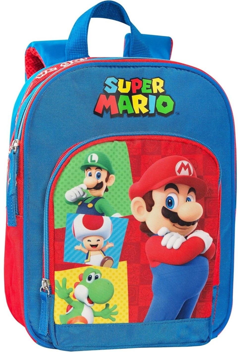 Ghiozdan pentru grădiniță Panini Super Mario - Red & Blue