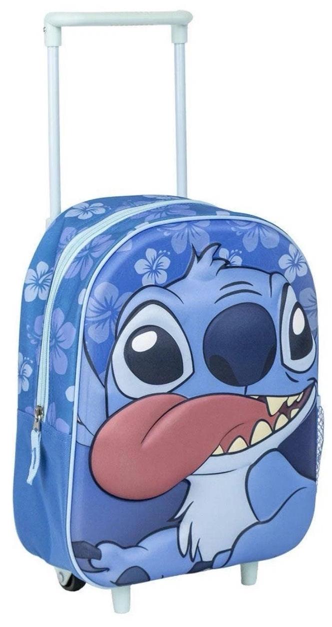Ghiozdan pentru grădiniță cu roți Cerda Stitch - 3D