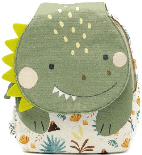 Ghiozdan pentru gradiniță  Sassi Cracky The Dinosaur - 1 compartiment , mini