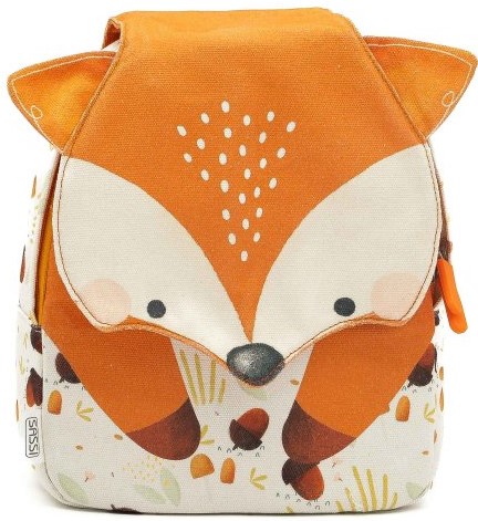 Ghiozdan pentru gradiniță  Sassi Crunchy The Fox - 1 compartiment , mini