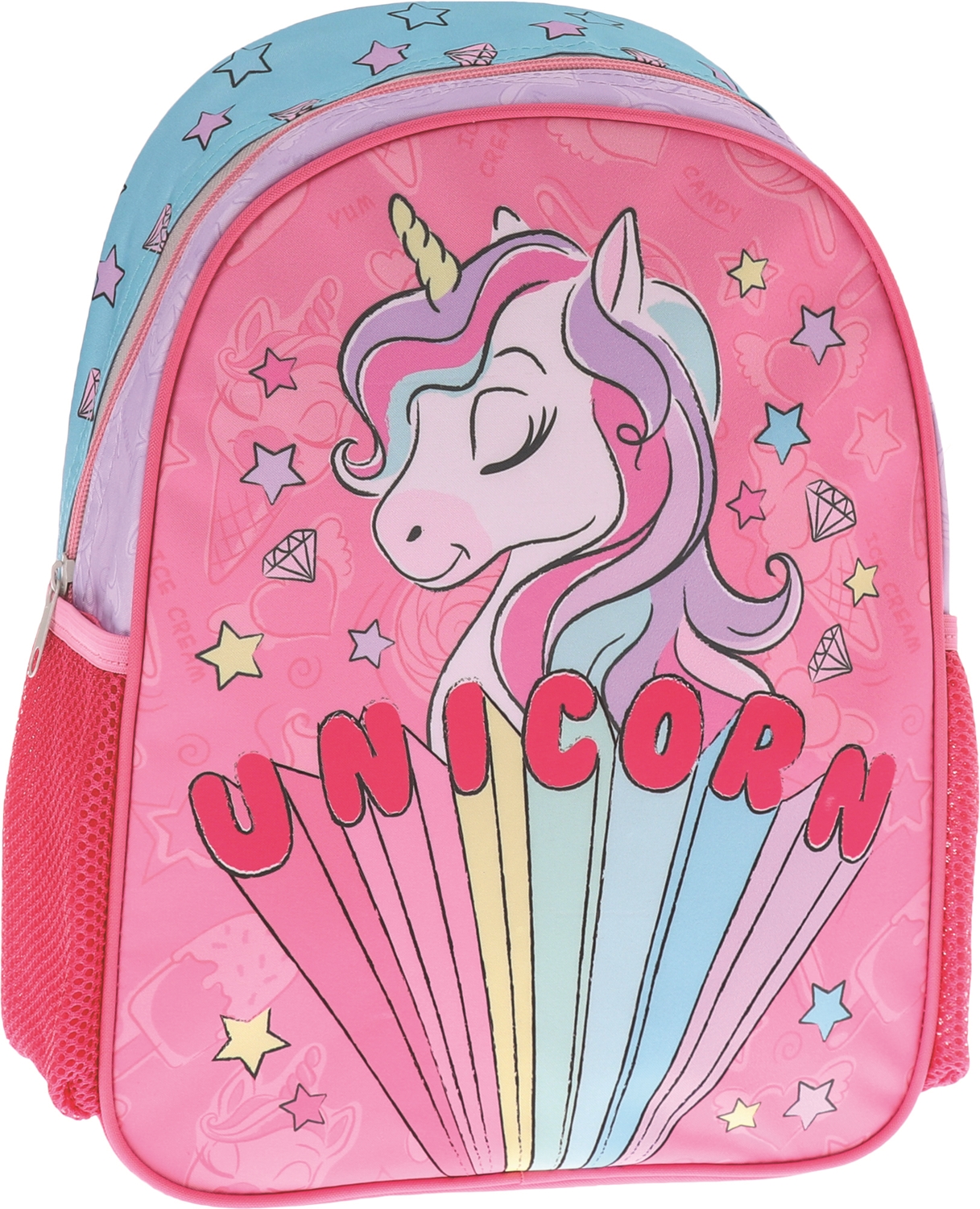 Ghiozdan pentru gradiniță Sazio Limo - Rainbow Unicorn, Cu 1 compartiment