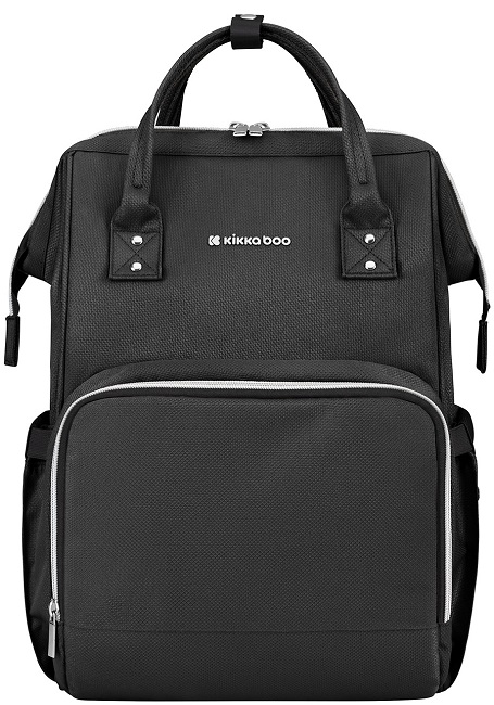 Ghiozdan pentru cărucior KikkaBoo - Siena, Black &amp; Silver