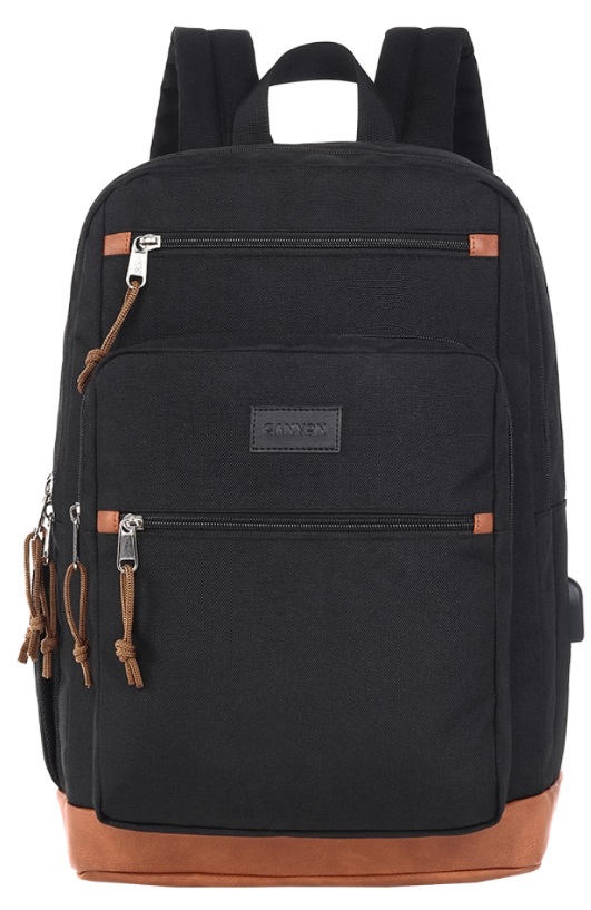 Ghiozdan pentru laptop Canyon - BPS-5 22L USB, 15.6", neagra