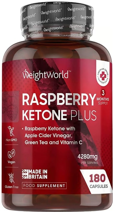 Raspberry Ketone Plus, 180 capsule, Weight World