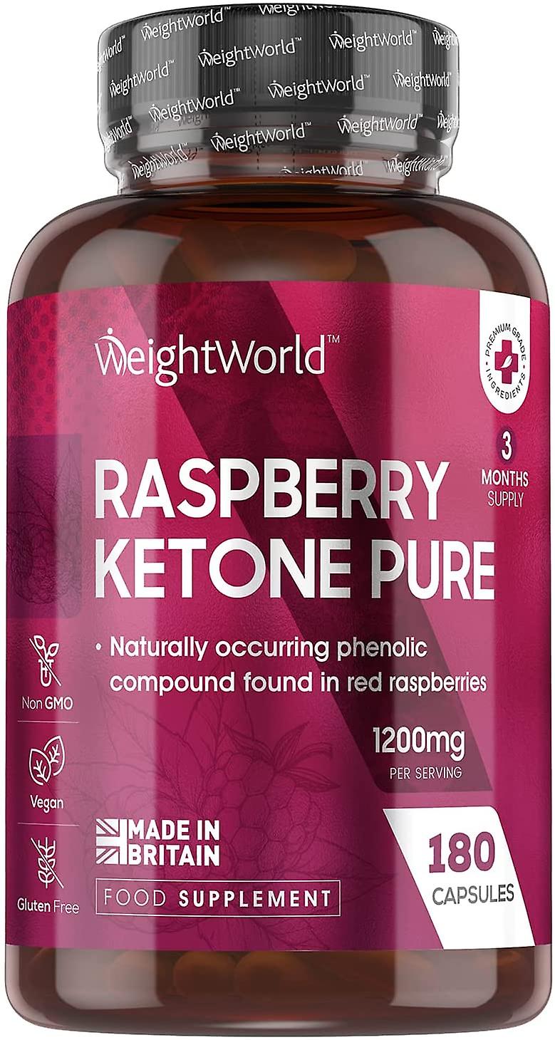 Raspberry Ketone Pure, 1200 mg, 180 capsule, Weight World
