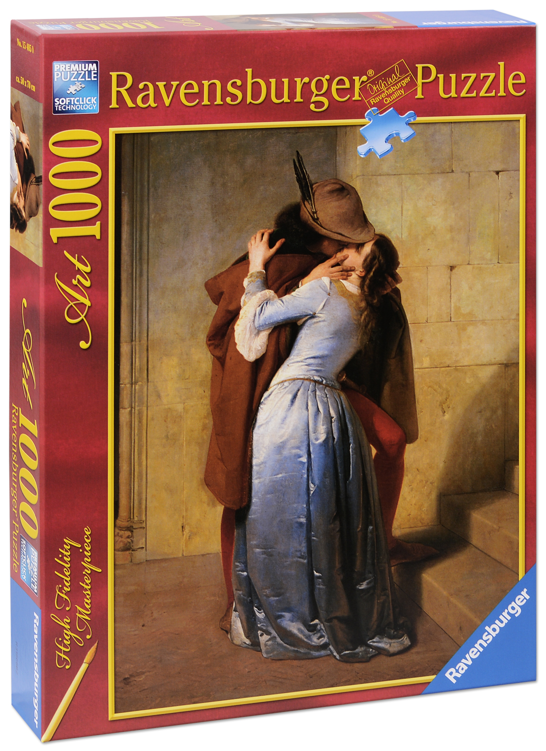 Puzzle Ravensburger de 1000 piese - Sarutul, Francesco Ayets