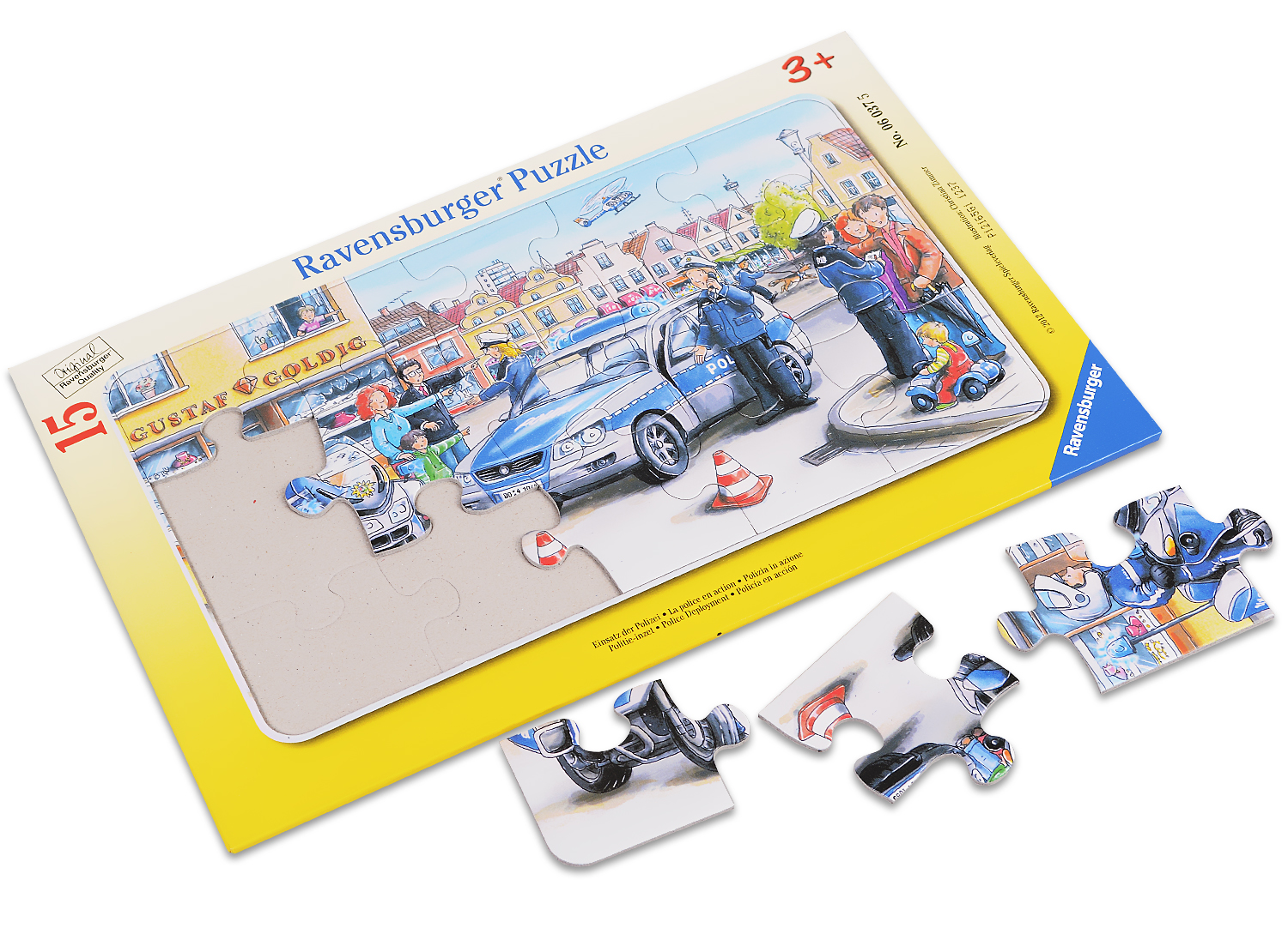 Puzzle Ravensburger din 15 de piese - Blocajul politiei