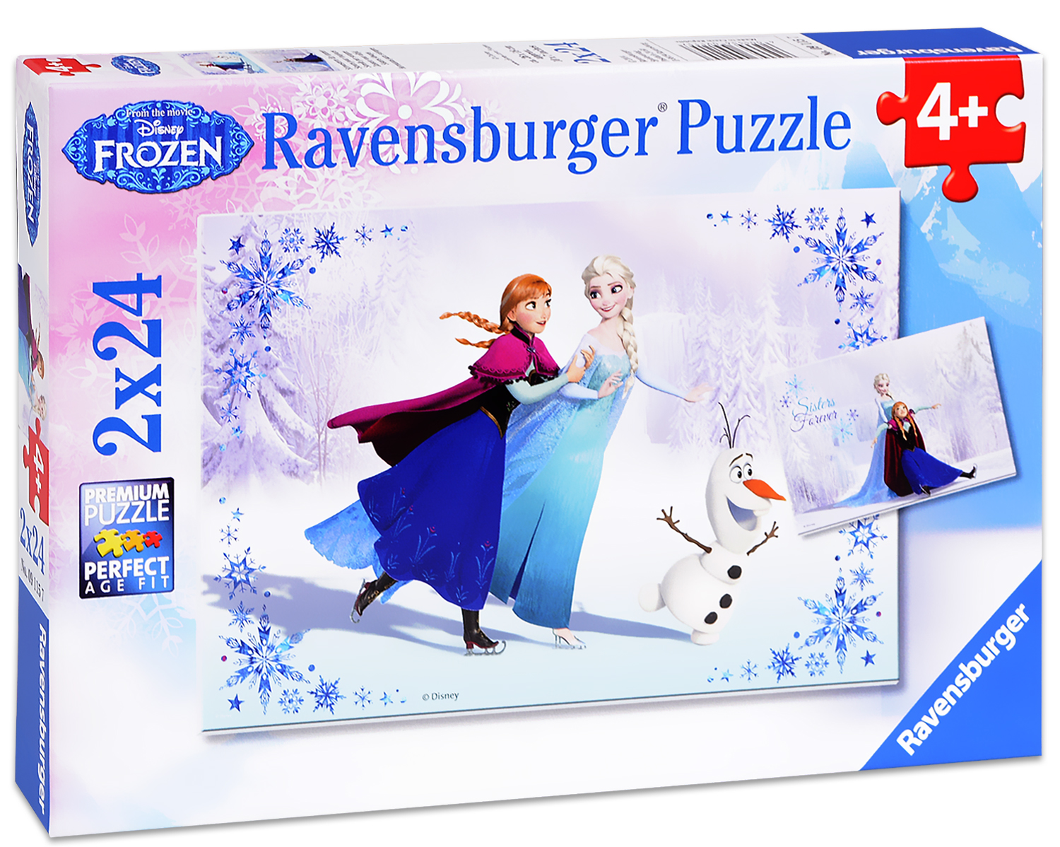 Puzzle 2 in 1. Frozen: Surori pentru totdeauna - imagine 2