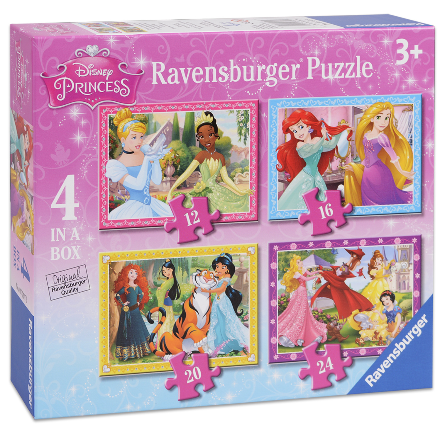 Puzzle Ravensburger 4 în 1 - Printese Disney