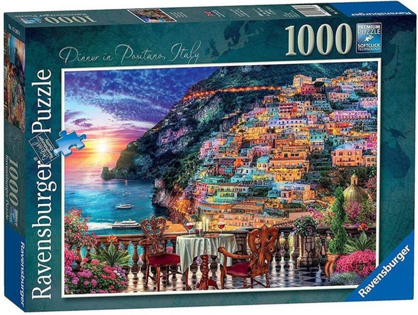 Puzzle Ravensburger din 1000 de piese - Cina in Positano, Italia