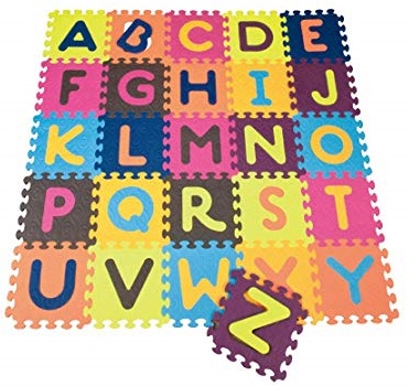 Parchet moale multicolor Battat - Alfabet