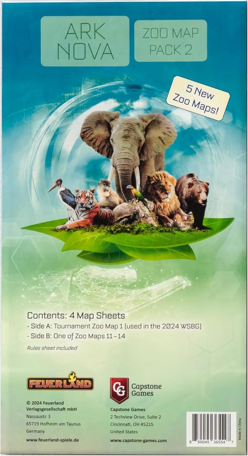 Extensie pentru jocul de masă Ark Nova: Zoo Map Pack 2