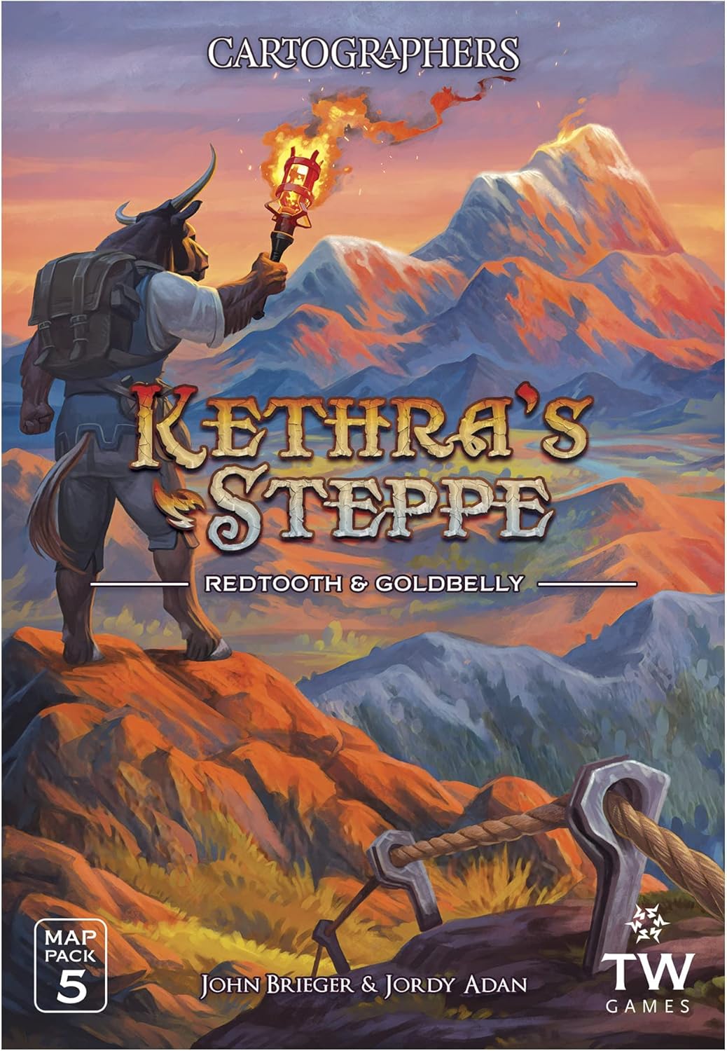 Extensie de joc de societate Cartographers Heroes - Map Pack 5: Kethras Steppe