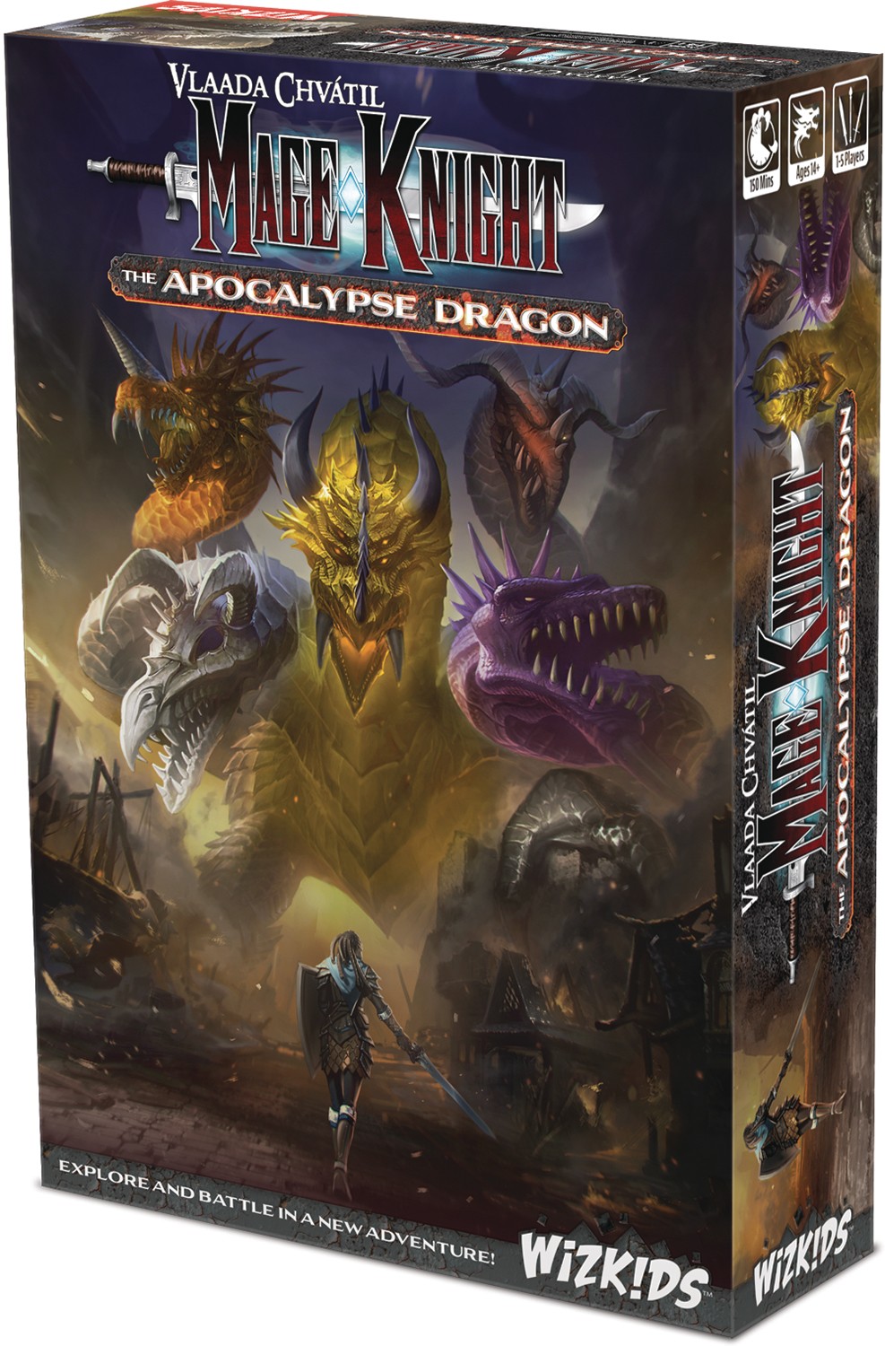 Extensie pentru jocul de societate Mage Knight: The Apocalypse Dragon Expansion Set