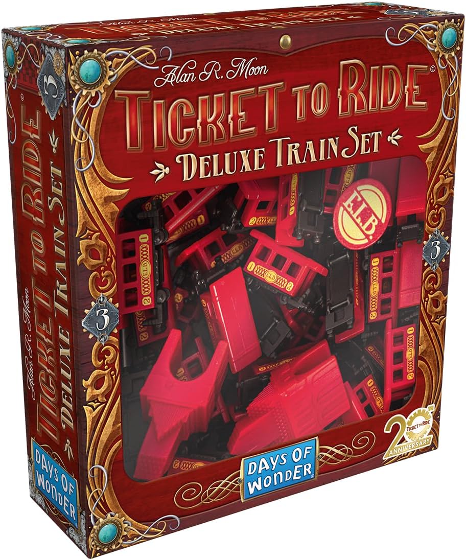 Extensie pentru jocul de societate Ticket to Ride: Deluxe Train Set - Red