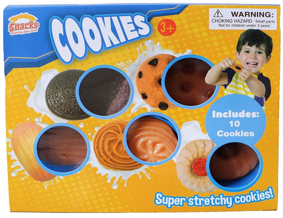 Jucarie elastica Stretcheez Burger, Cookies