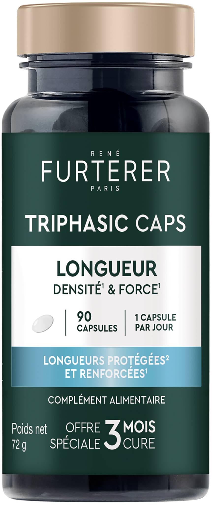 René Furterer Triphasic Supliment pentru creșterea părului, 90 capsule