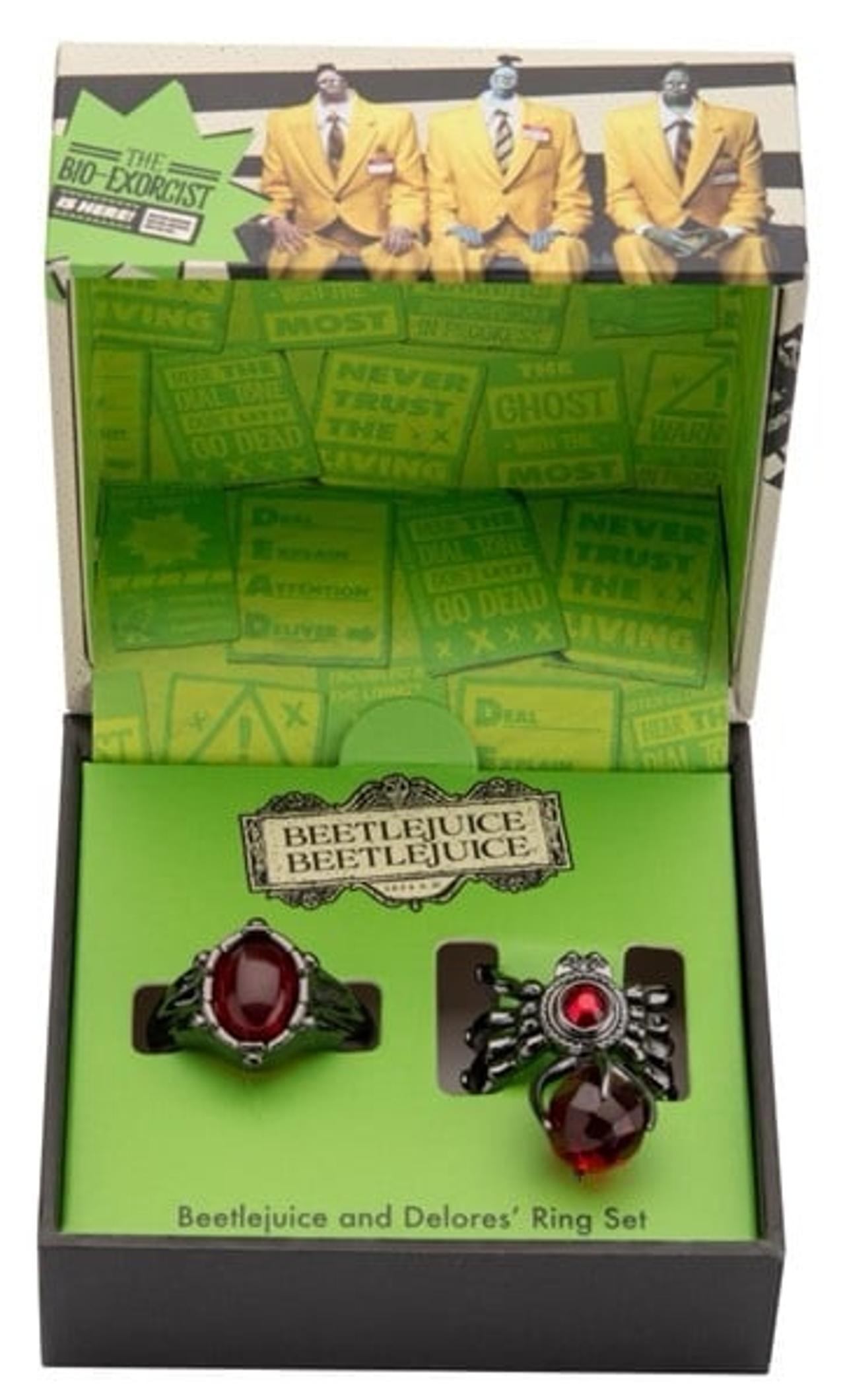 Replică Erik Movies: Beetlejuice - Beetlejuice &amp; Ex-Wife Adjustable Ring Set