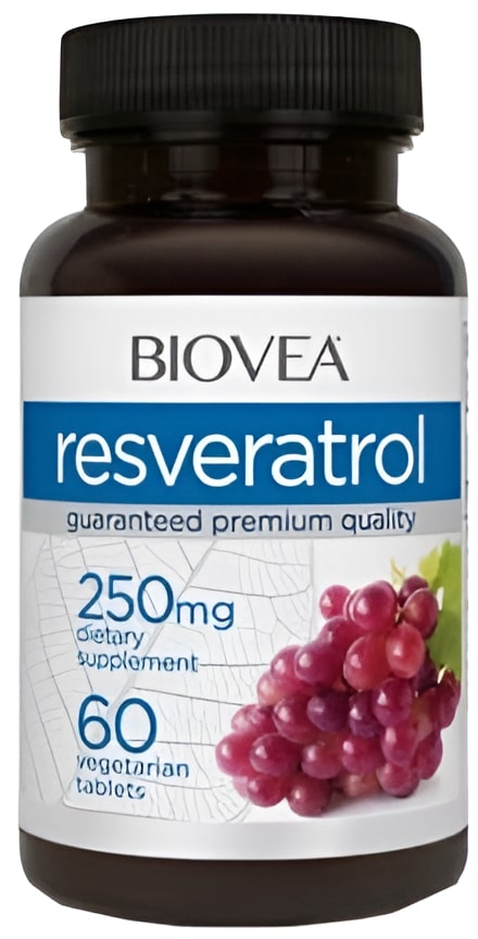 Resveratrol, 250 mg, 60 tablete, Biovea