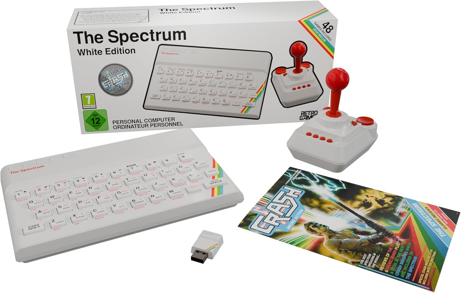 Consolă retro  The Spectrum - White Edition