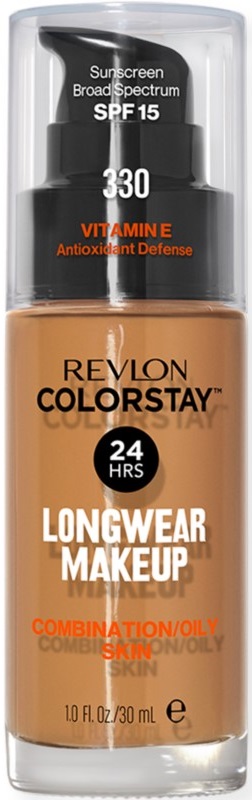 Revlon Colorstay Fond de ten pentru ten gras , N330 Natural Tan, SPF15, 30 ml