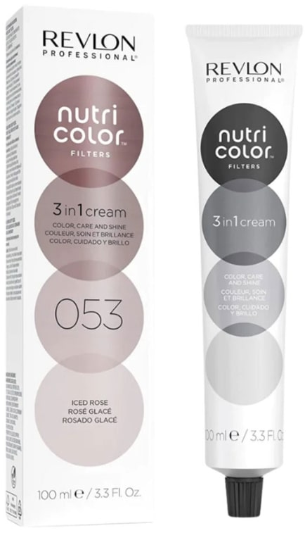 Revlon Professional Nutri Color Filters Mască pentru colorarea părului  Metal-Ice Toning Filters, 053, 100 ml