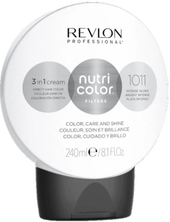 Revlon Professional Nutri Color Filters Mască pentru colorarea părului Metal-Ice Toning Filters, 1011, 240 ml