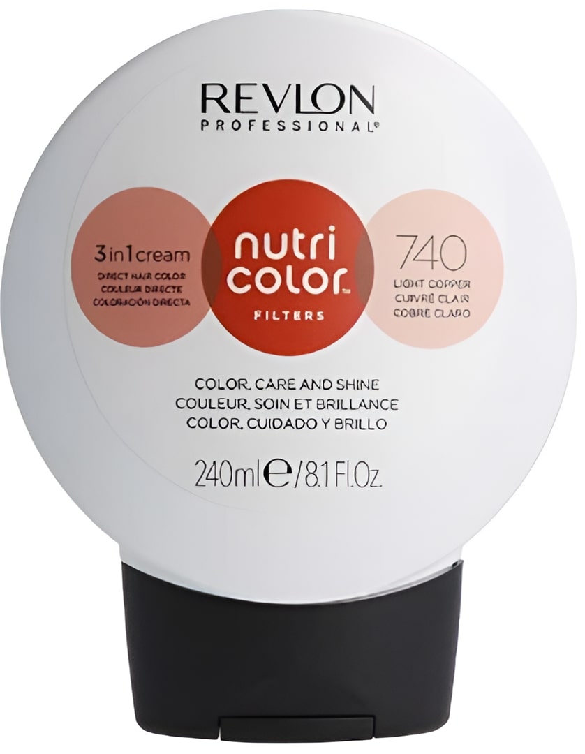 Vopsea Permanentă Nutri Color Filters Light Copper Revlon Nutri Color Nº 740 240 ml - imagine 2