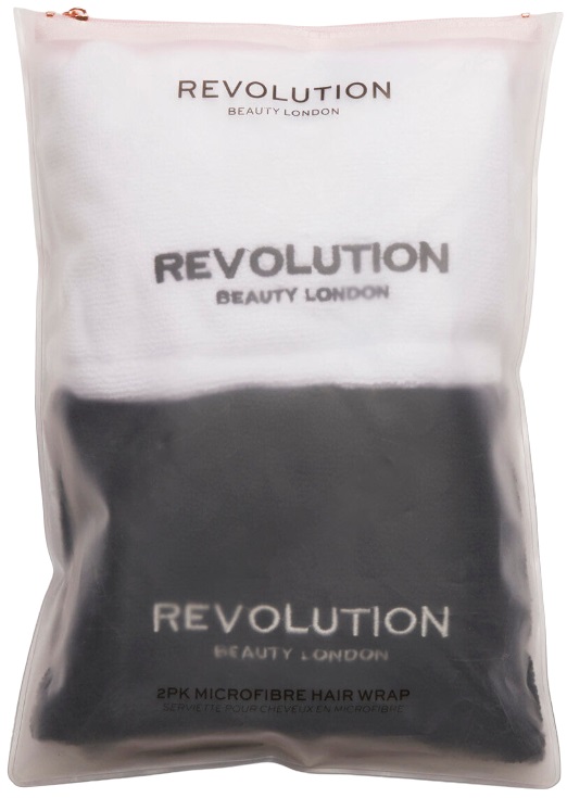 Revolution Haircare Prosoape din microfibra, alb-negru, 2 bucati