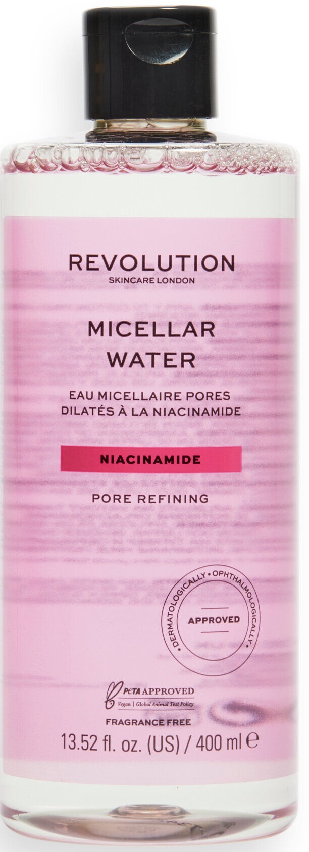 Revolution Skincare Niacinamide Apă micelara matifiantă, 400 ml