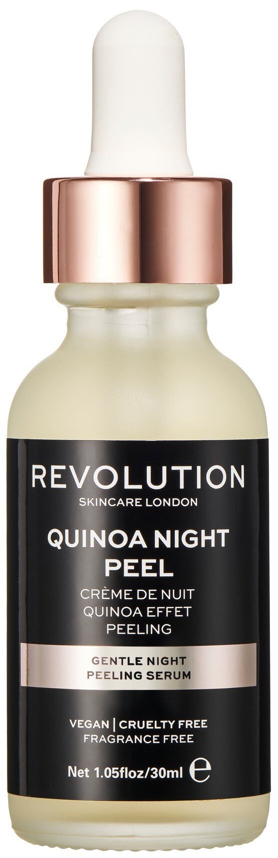 Revolution Skincare Serum-peeling de noapte pentru față Quinoa, 30 ml