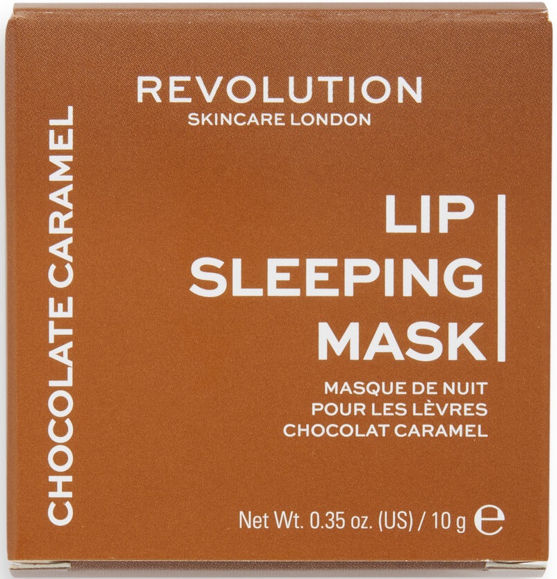 Revolution Skincare Mască de buze peste noapte Chocolate Caramel, 10 g