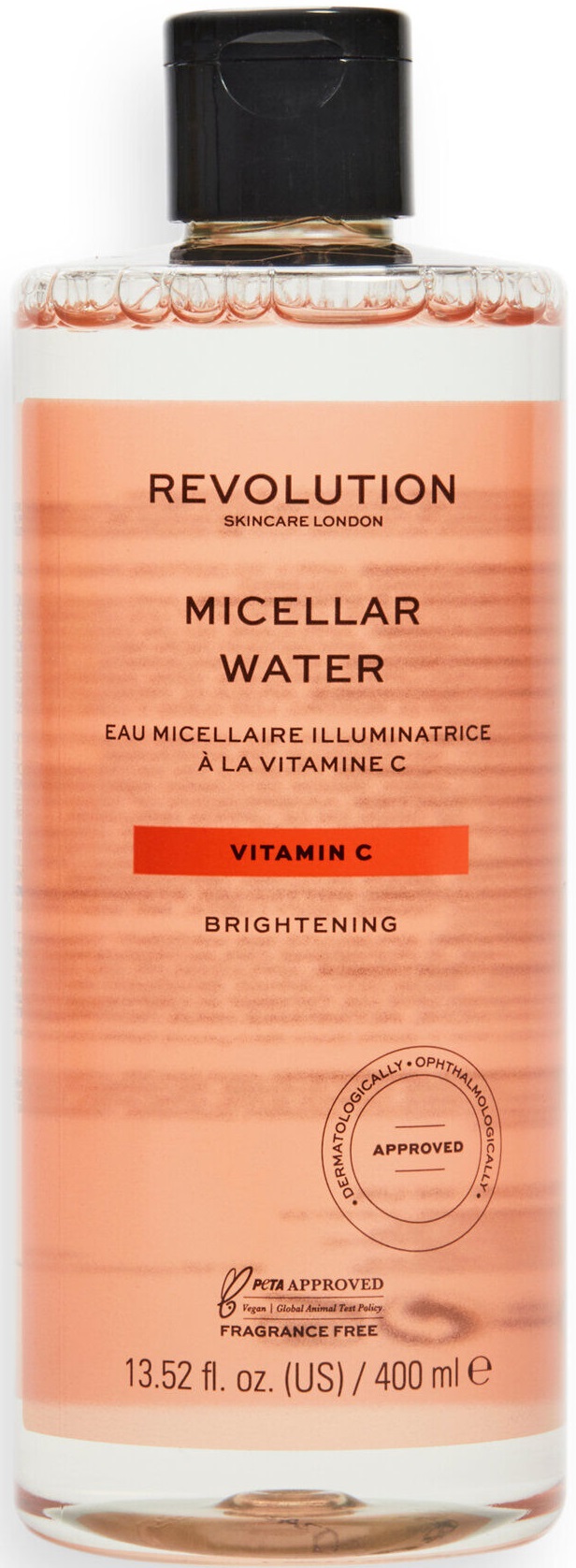 Revolution Skincare Vitamin C Apă micelară strălucitoare, 400 ml