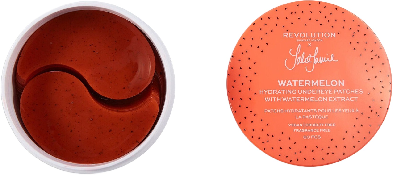 Revolution Skincare x Jake Jamie Patch-uri pentru ochi Watermelon, 30 x 2 bucăți