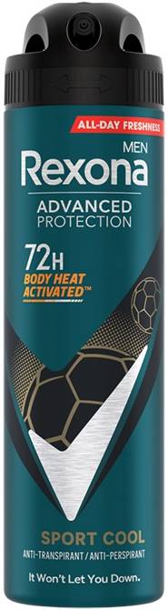 Rexona Men Advanced Protection Spray deodorant Sport Cool, 150 ml