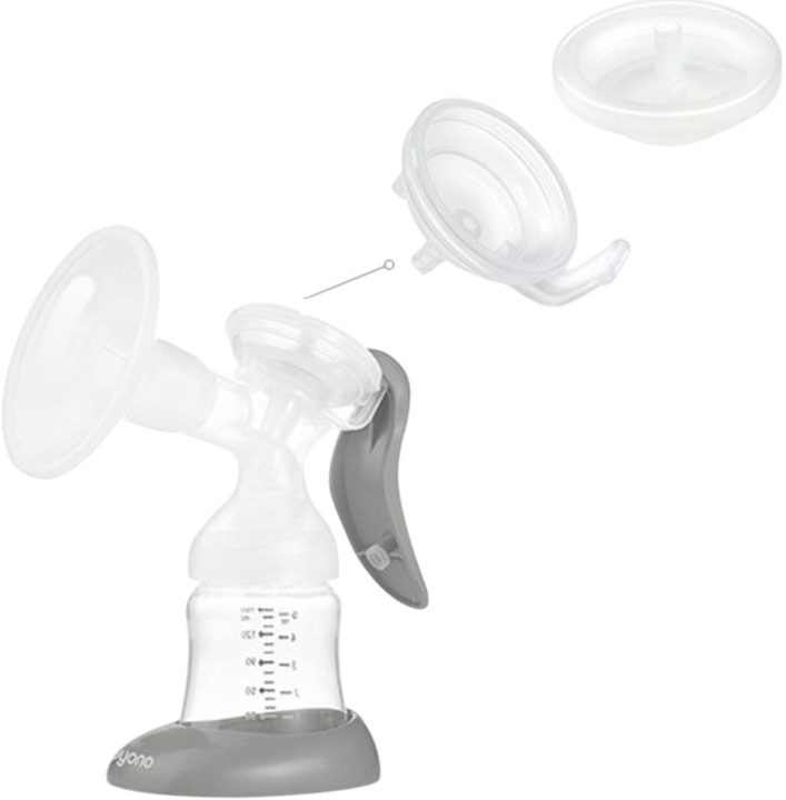 Piesă de rezervă pentru pompă de lapte Babyono Anatomy Med - Capac cu membrană