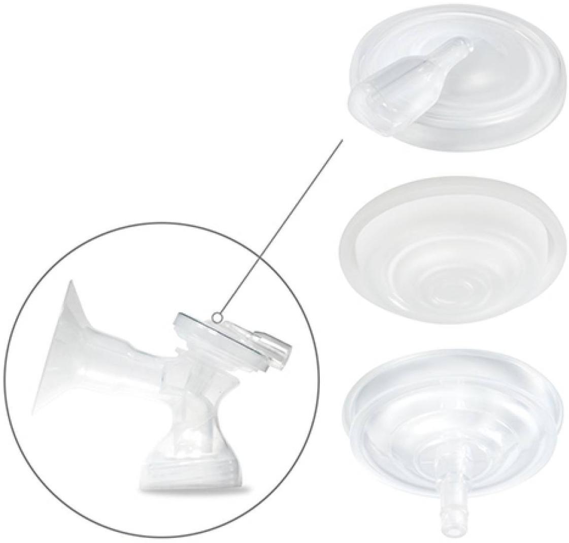 Piese de schimb pentru pompă de sân Babyono Nurse Pro - Membrană și 2 capace