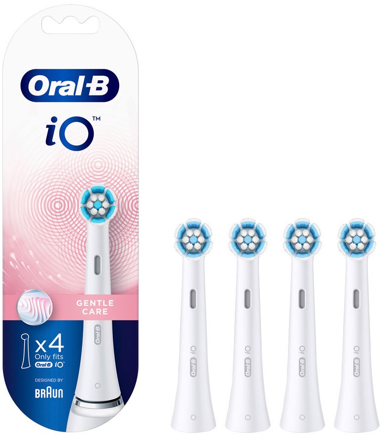 Capete de rezervă Oral-B - iO Gentle Care, 4 bucăți, alb