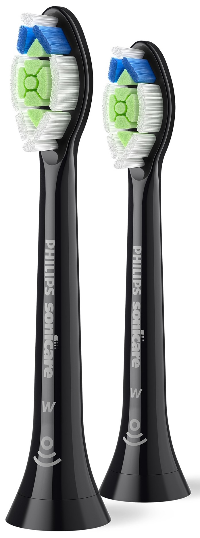 Capete de rezervă Philips Sonicare - Optimal White W2, HX6062/88, 2 buc, negre