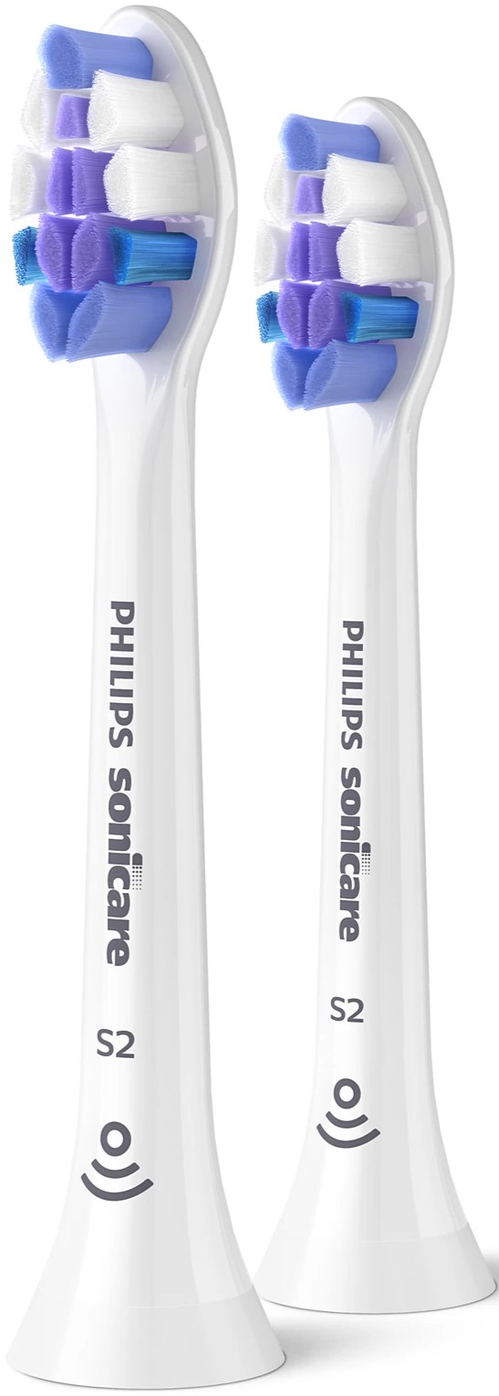 Capete de rezervă Philips Sonicare - Sensitive S2, 2 buc, albe