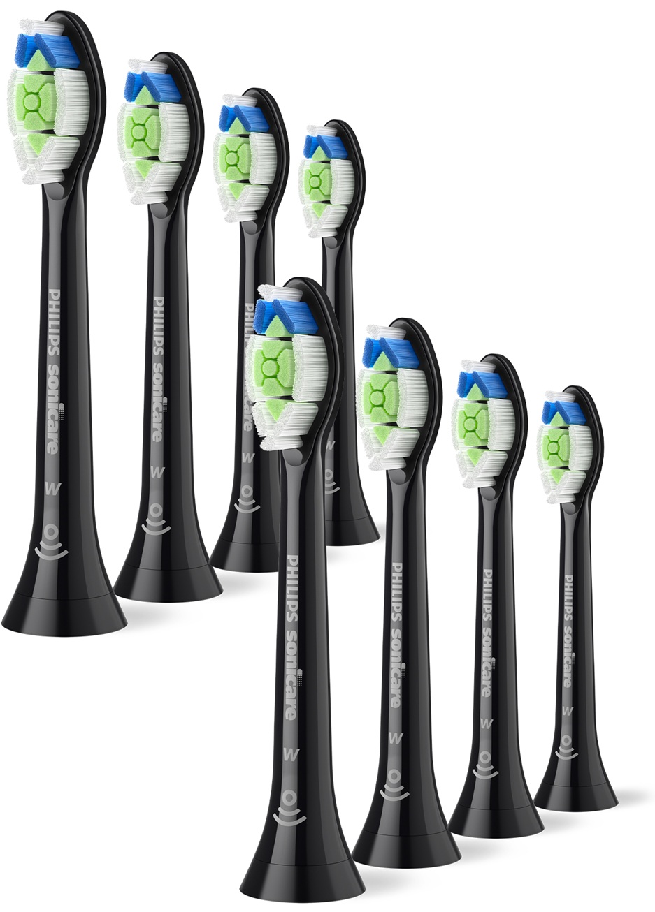 Capete de rezervă Philips Sonicare - W2 Optimal White HX6068/88, 8 bucăți, negru