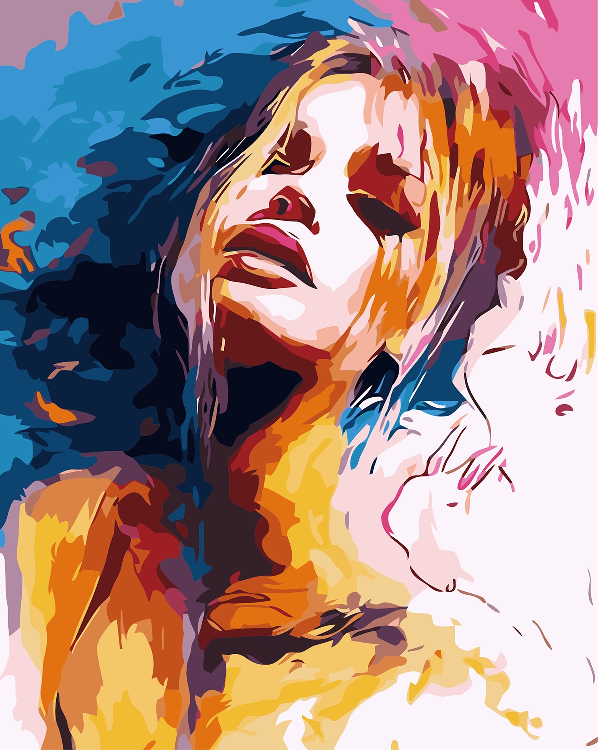 Kit Coloreaza dupa numere Newart - W3080, 40 x 50 cm