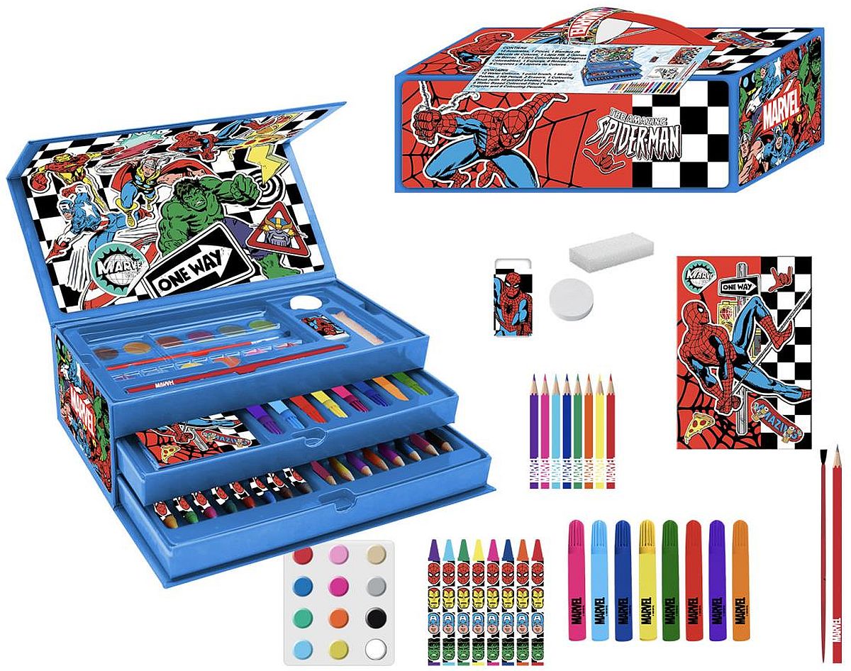 Set de desen Cerda Avengers - Într-o servietă pe 3 nivele
