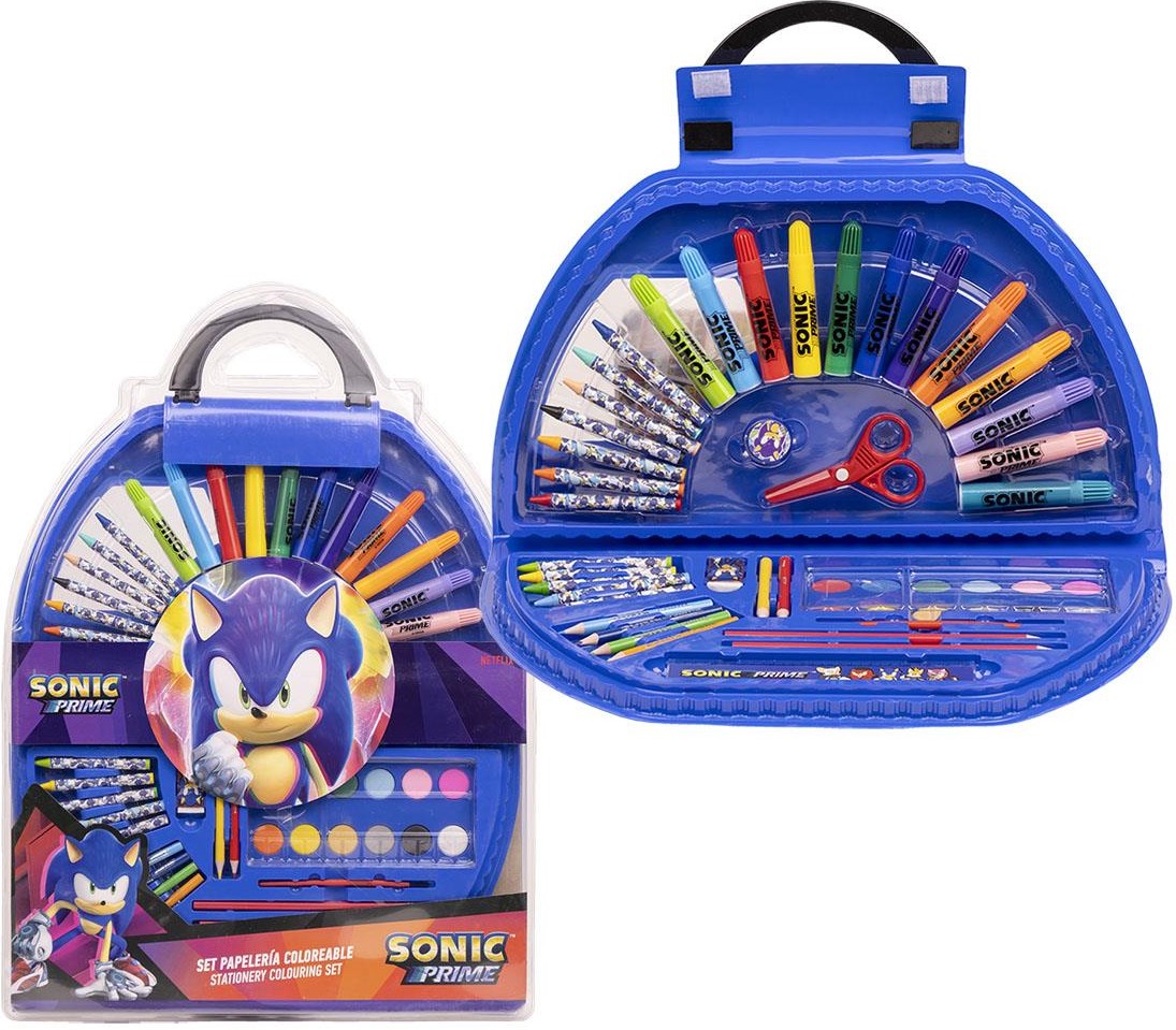 Set de pictură Cerda Sonic - Într-o servietă, 50 piese