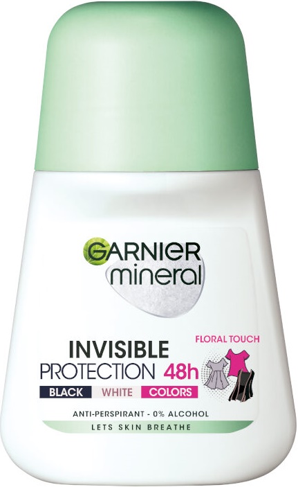 Garnier Mineral Roll-on antiperspirant  Invisible 48H, Floral Touch, 50 ml
